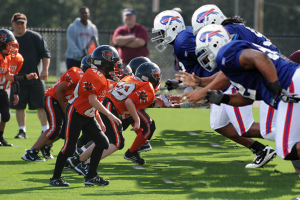 Buffalo Bills Conduct Joint Practices Against Local Pop Warner Team